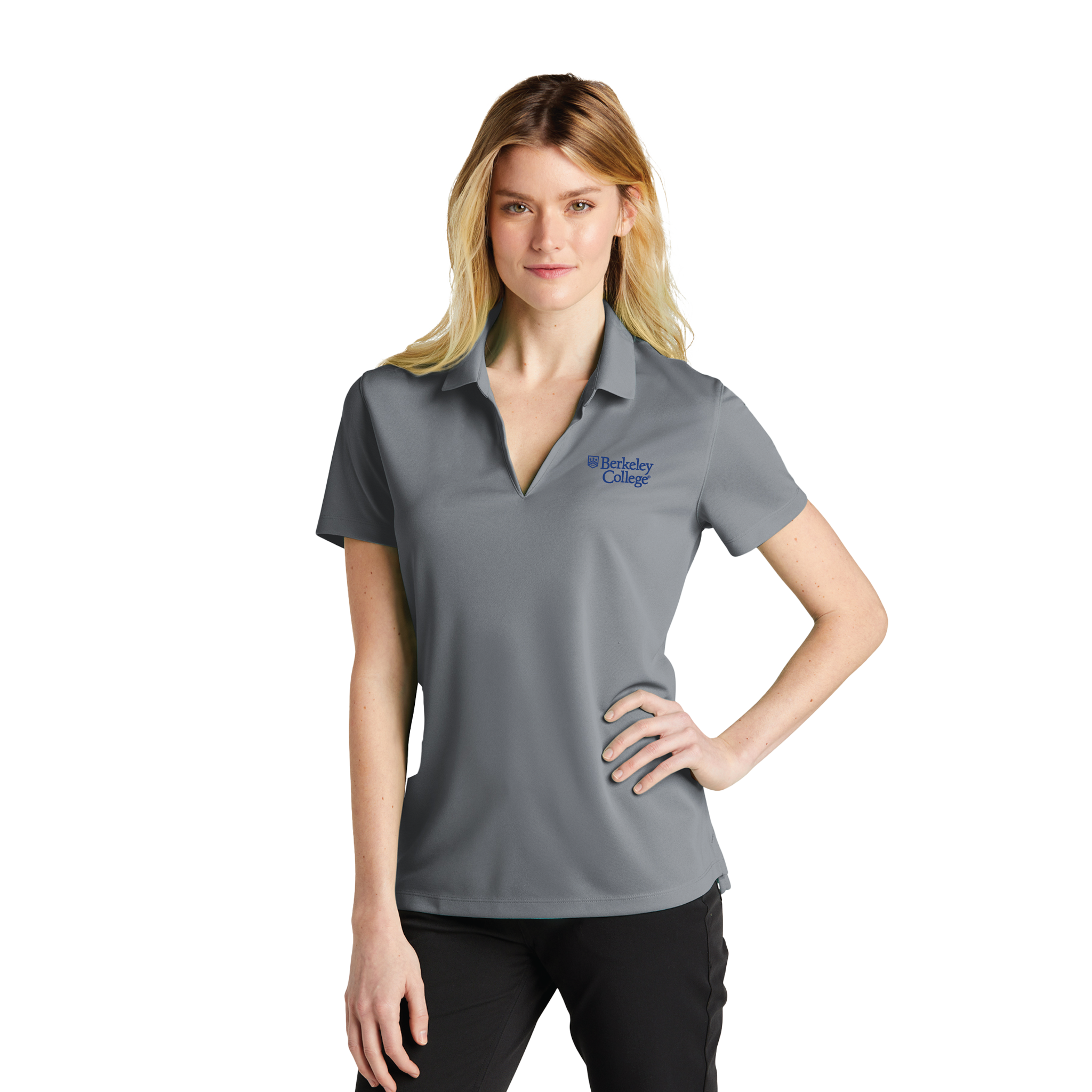 Berkeley College - Nike Ladies Dri-Fit Micro Pique 2.0 Polo