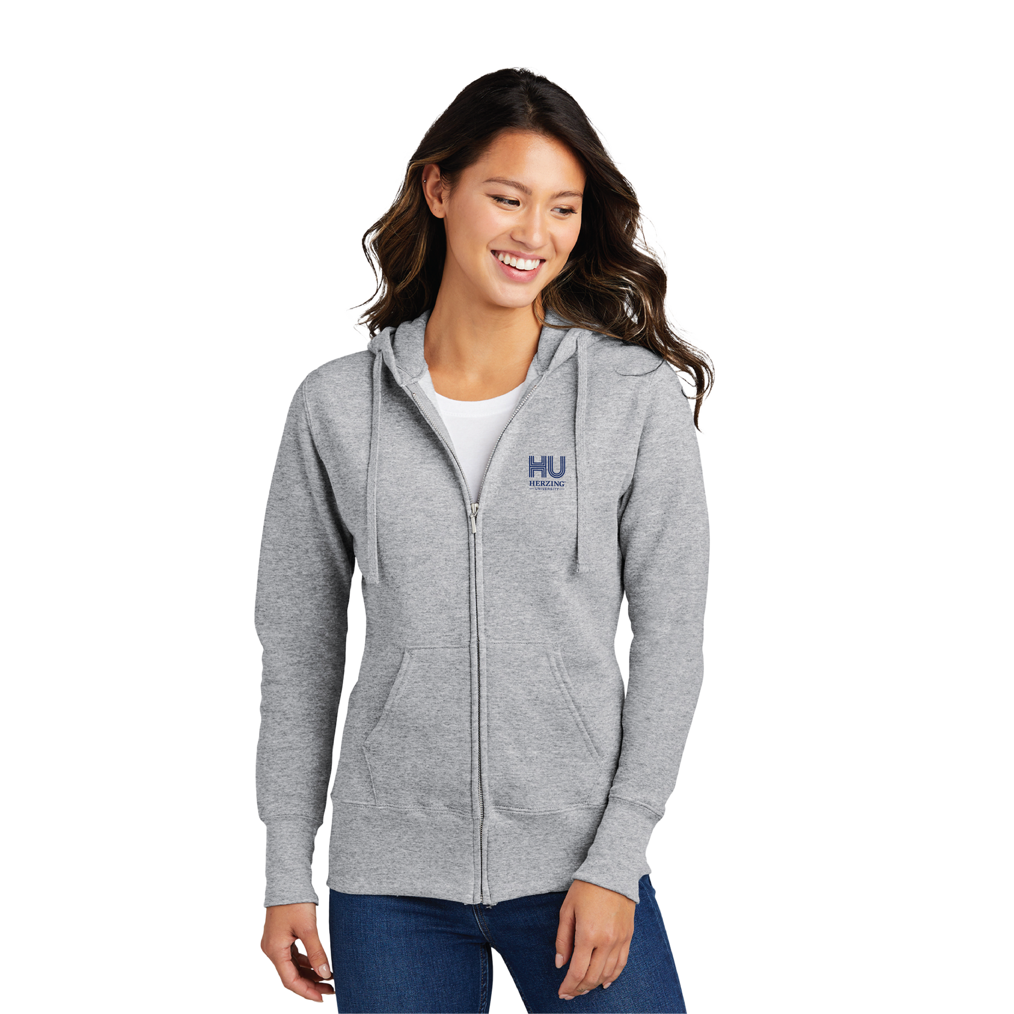 Herzing University - Ladies Full Zip Hoodie
