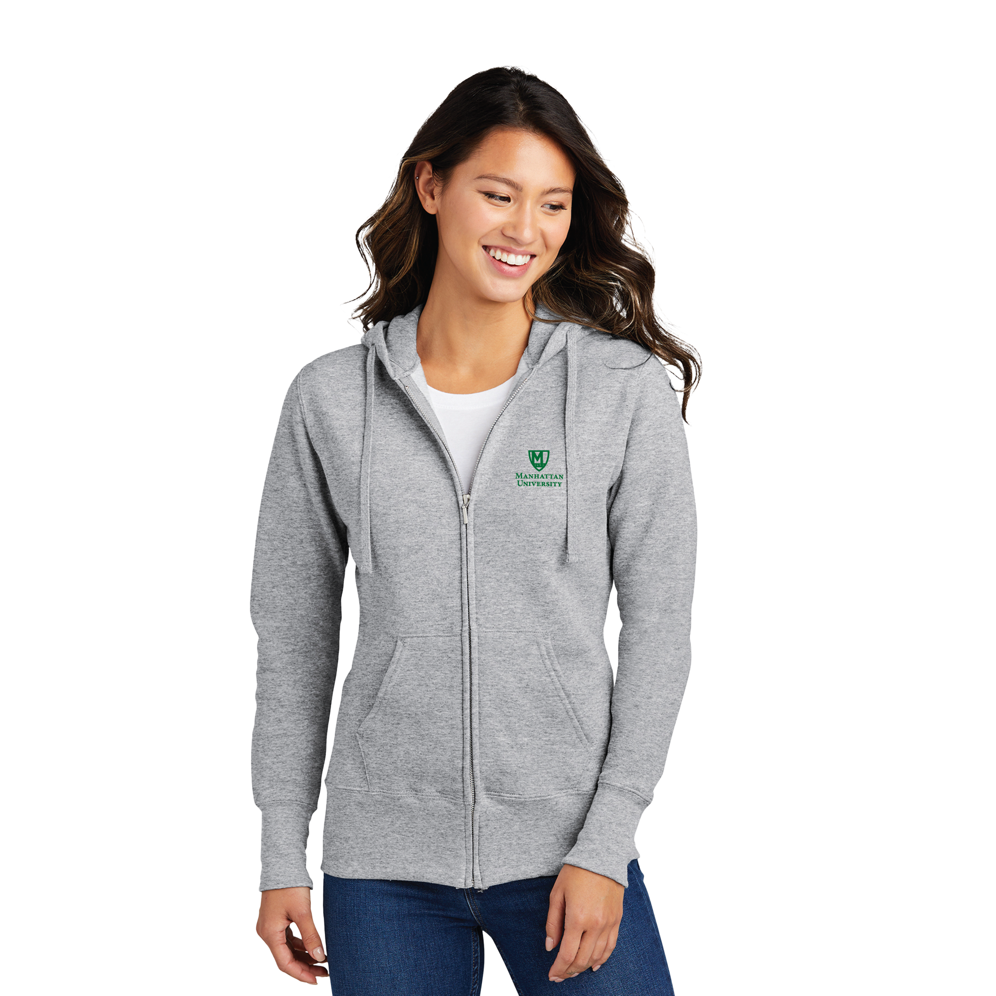 Manhattan University - Ladies Full Zip Hoodie