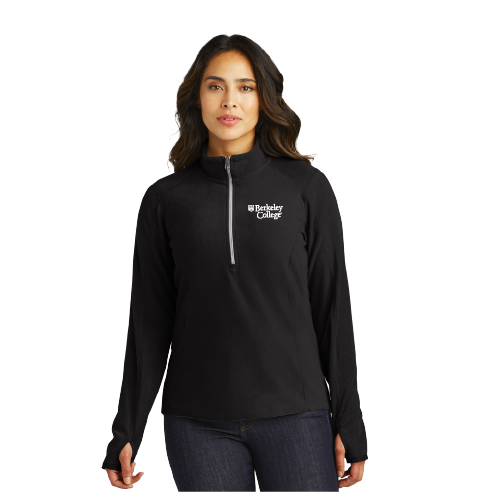 Berkeley College - Ladies Microfleece 1/2-Zip Pullover