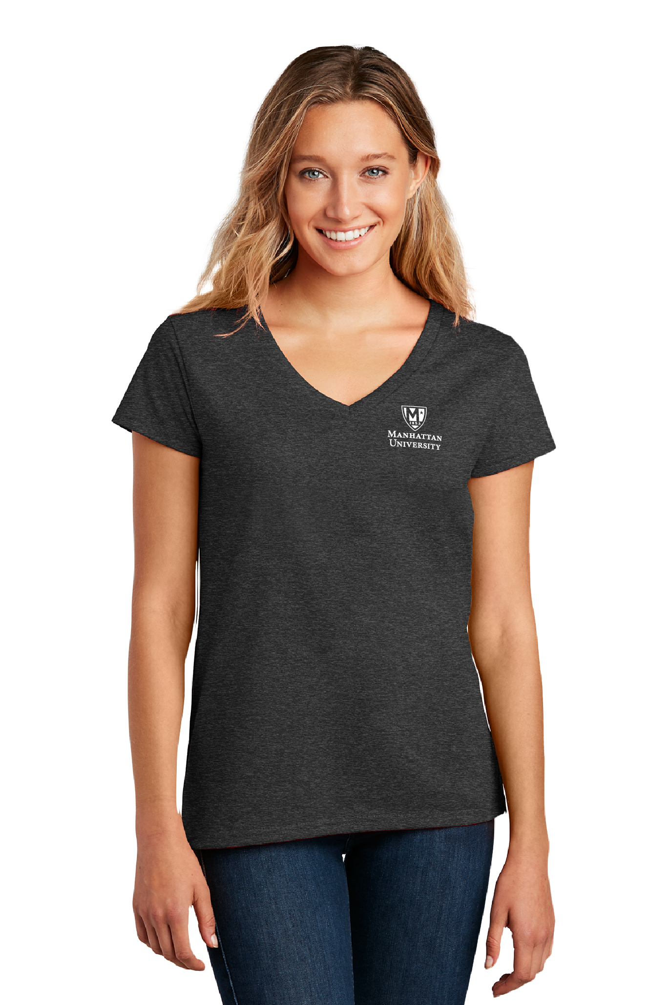 Manhattan University - Women's Recycled V-Neck Tee