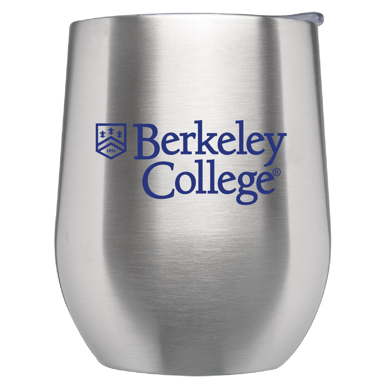 Berkeley College - Stainless Steel Stemless Wine Glass with Lid