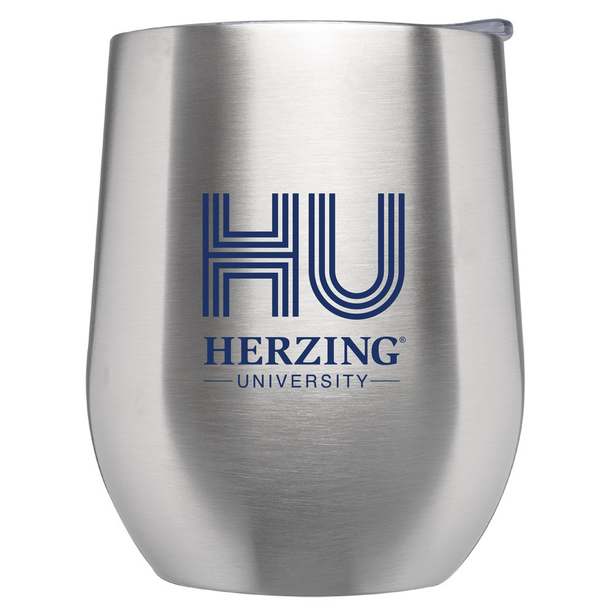 Herzing University - Stainless Steel Stemless Wine Glass with Lid