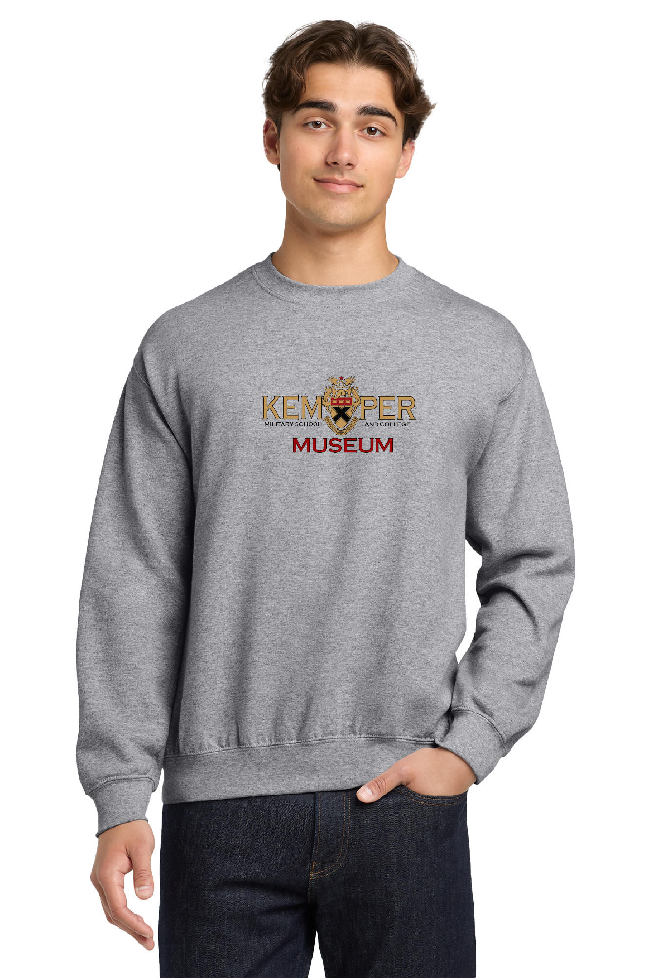 Kemper Military School  - Unisex Cotton Crew Sweatshirt