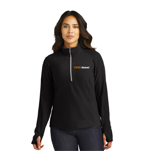 CSUF - Ladies Microfleece 1/2-Zip Pullover