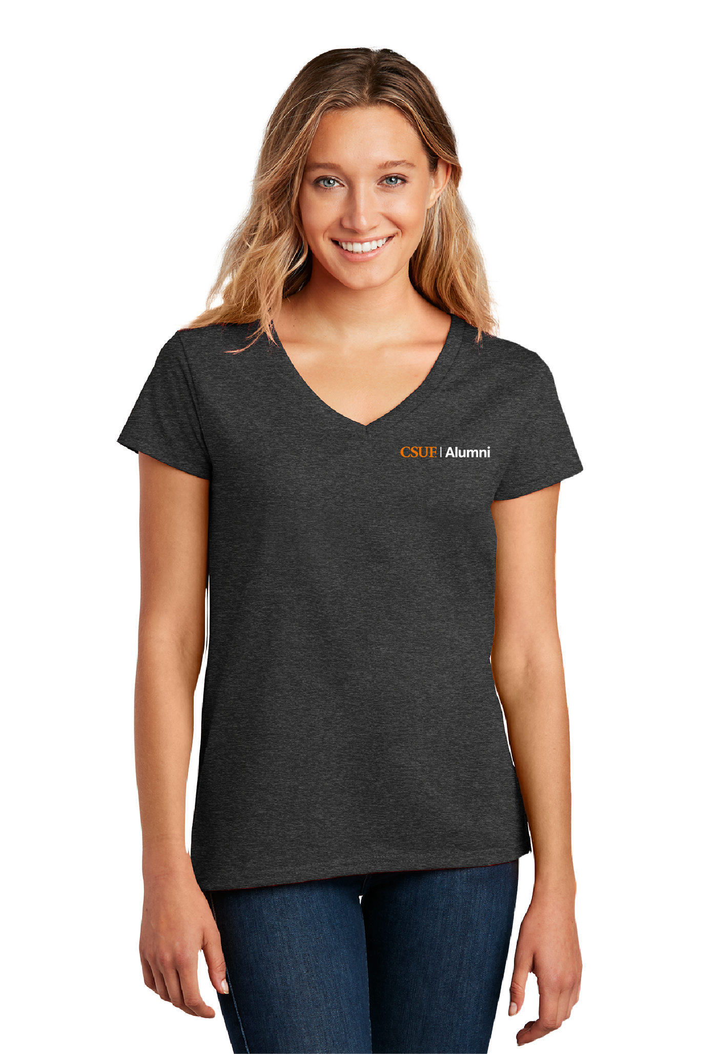 CSUF - Women's Recycled V-Neck Tee