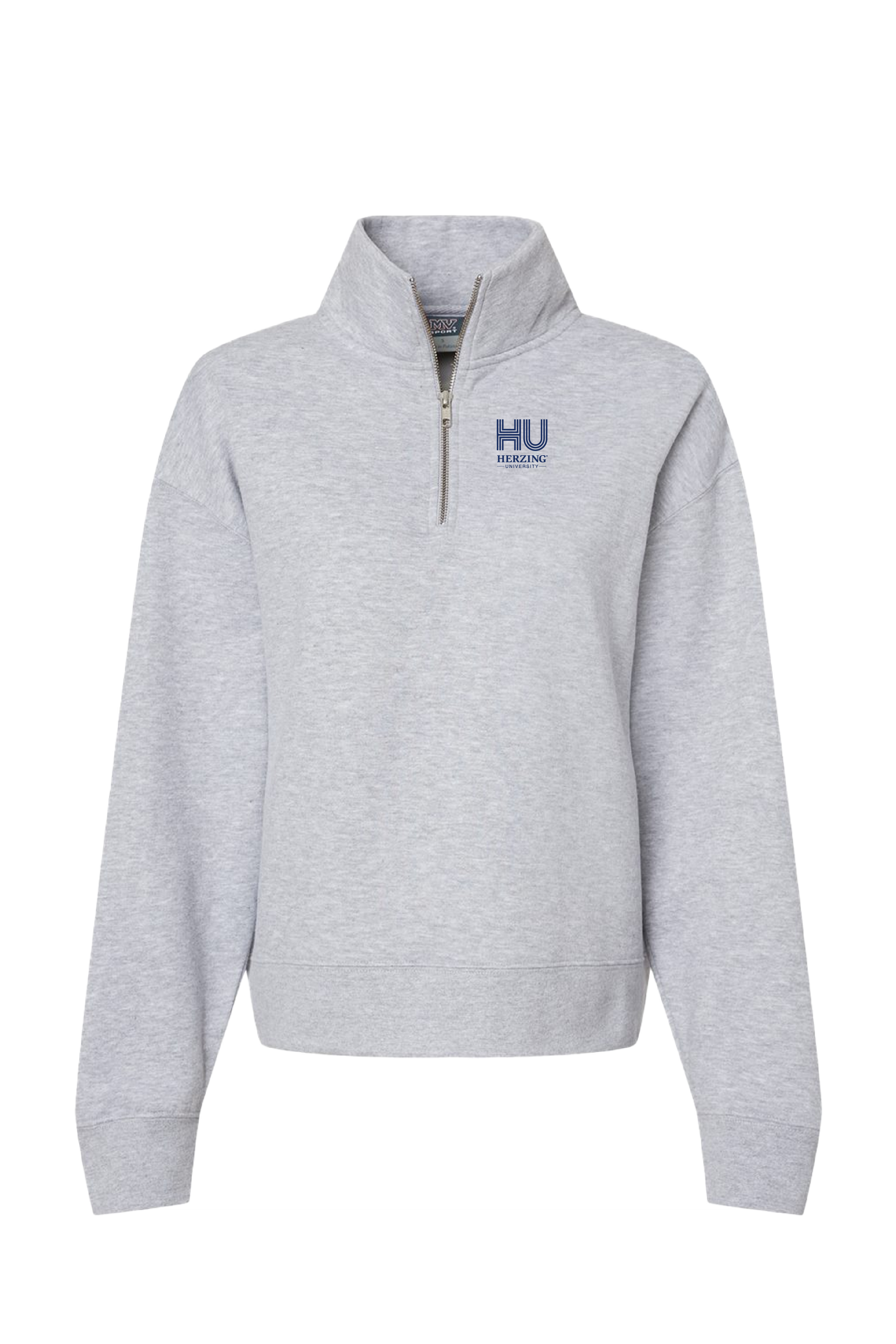 Herzing University  - Women's Sueded Fleece Quarter-Zip Sweatshirt