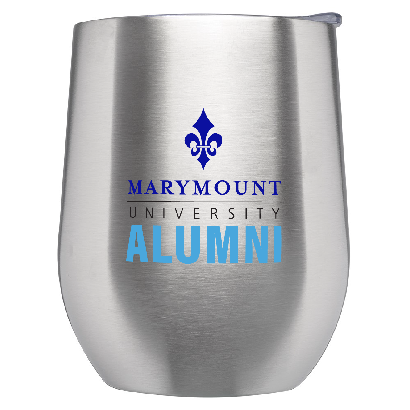 Marymount University - Stainless Steel Stemless Wine Glass with Lid