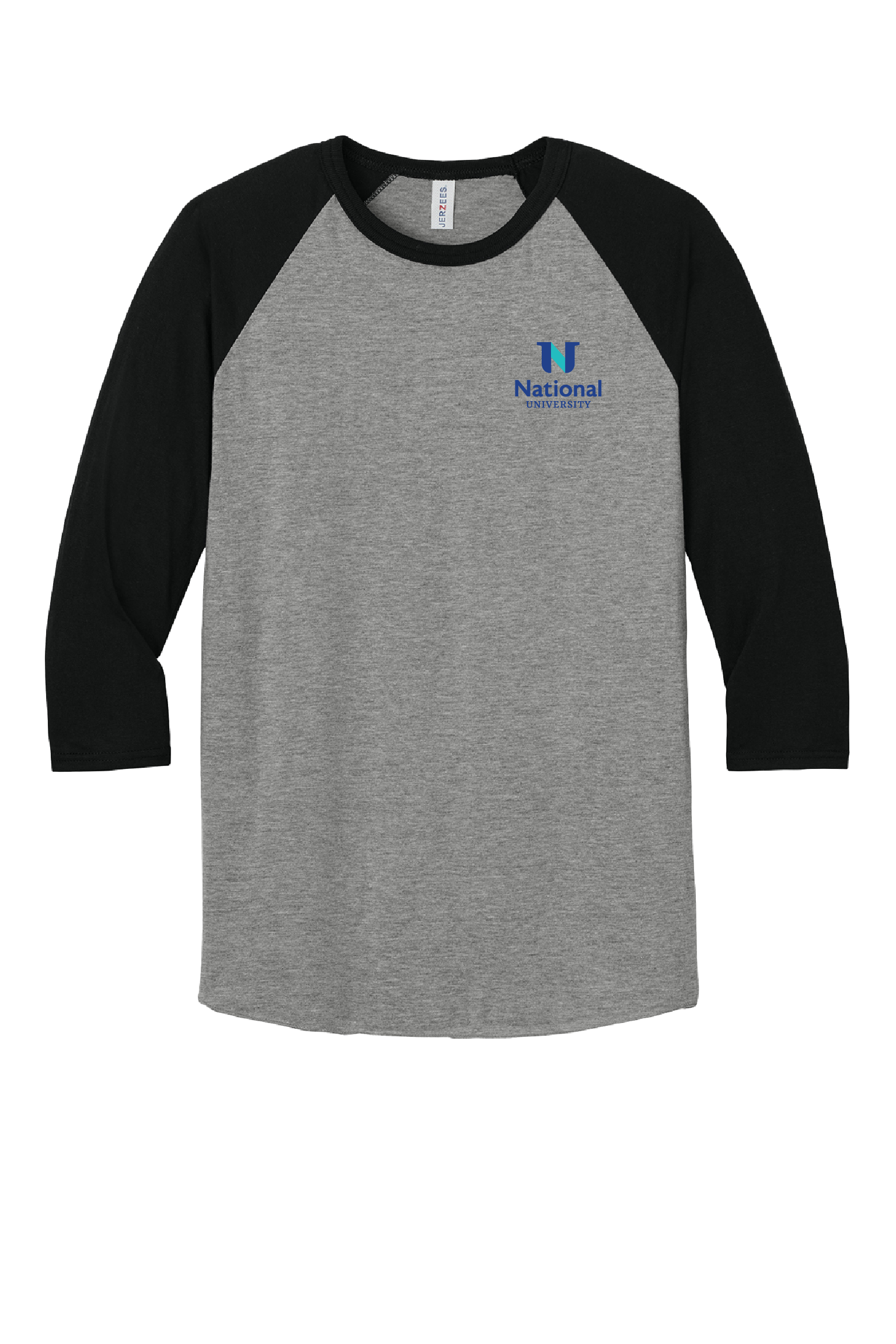 National University - 3/4-Sleeve Raglan Tee