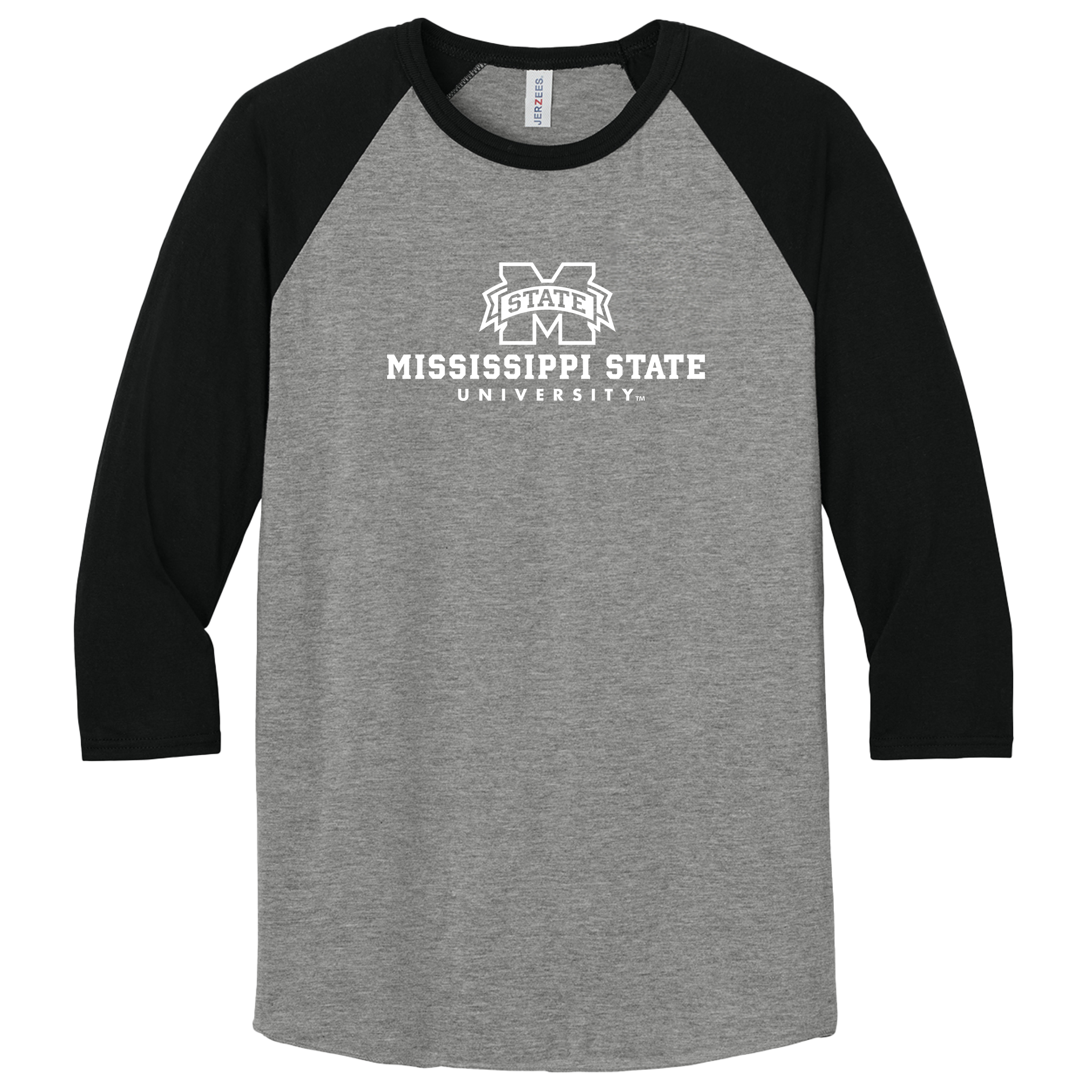 Mississippi State University - 3/4-Sleeve Raglan Tee