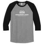 Mississippi State University - 3/4-Sleeve Raglan Tee