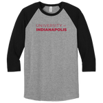 University of Indianapolis - 3/4-Sleeve Raglan Tee