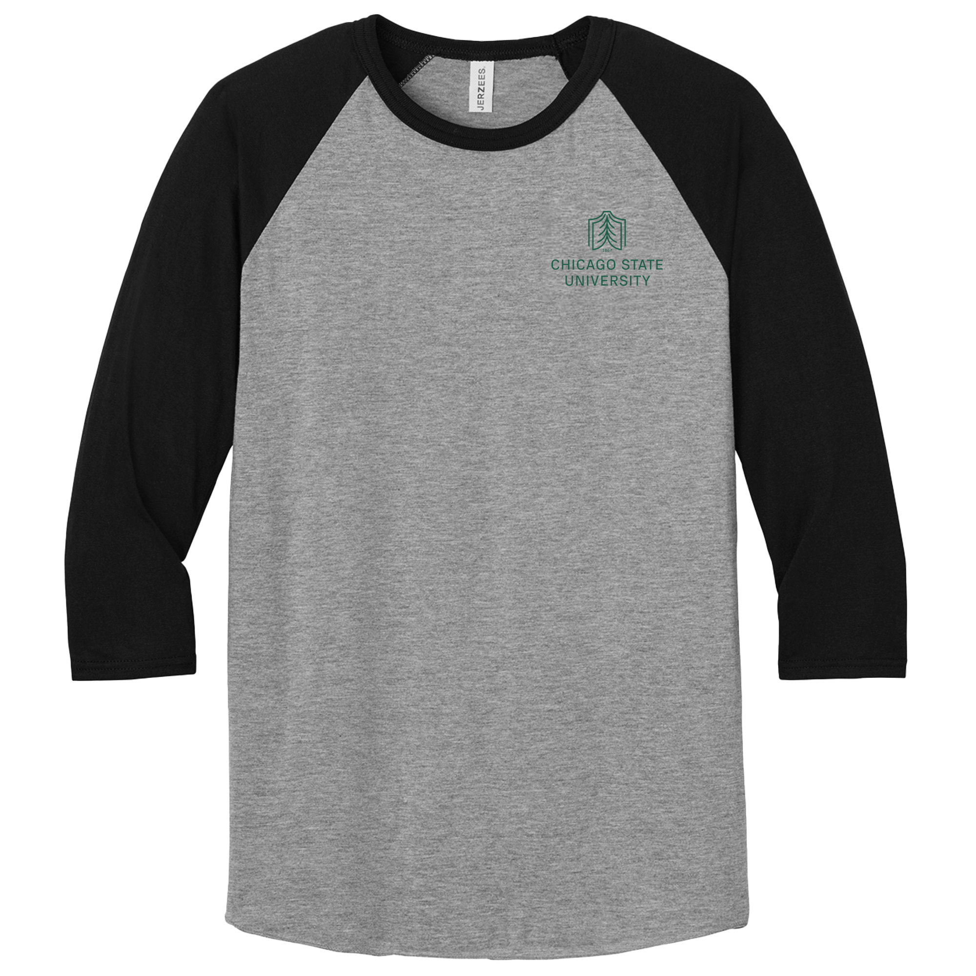 Chicago State University - 3/4-Sleeve Raglan Tee