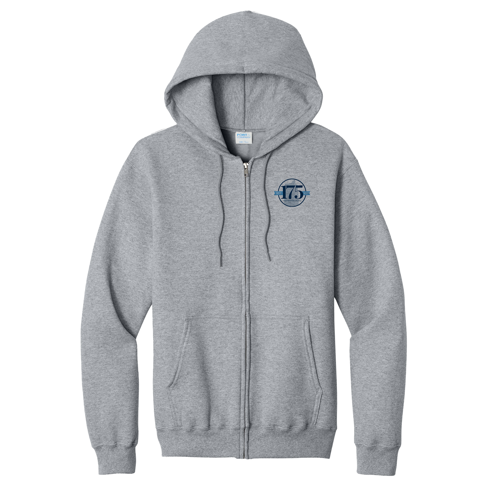 Westminster College - Full Zip Hooded Sweatshirt