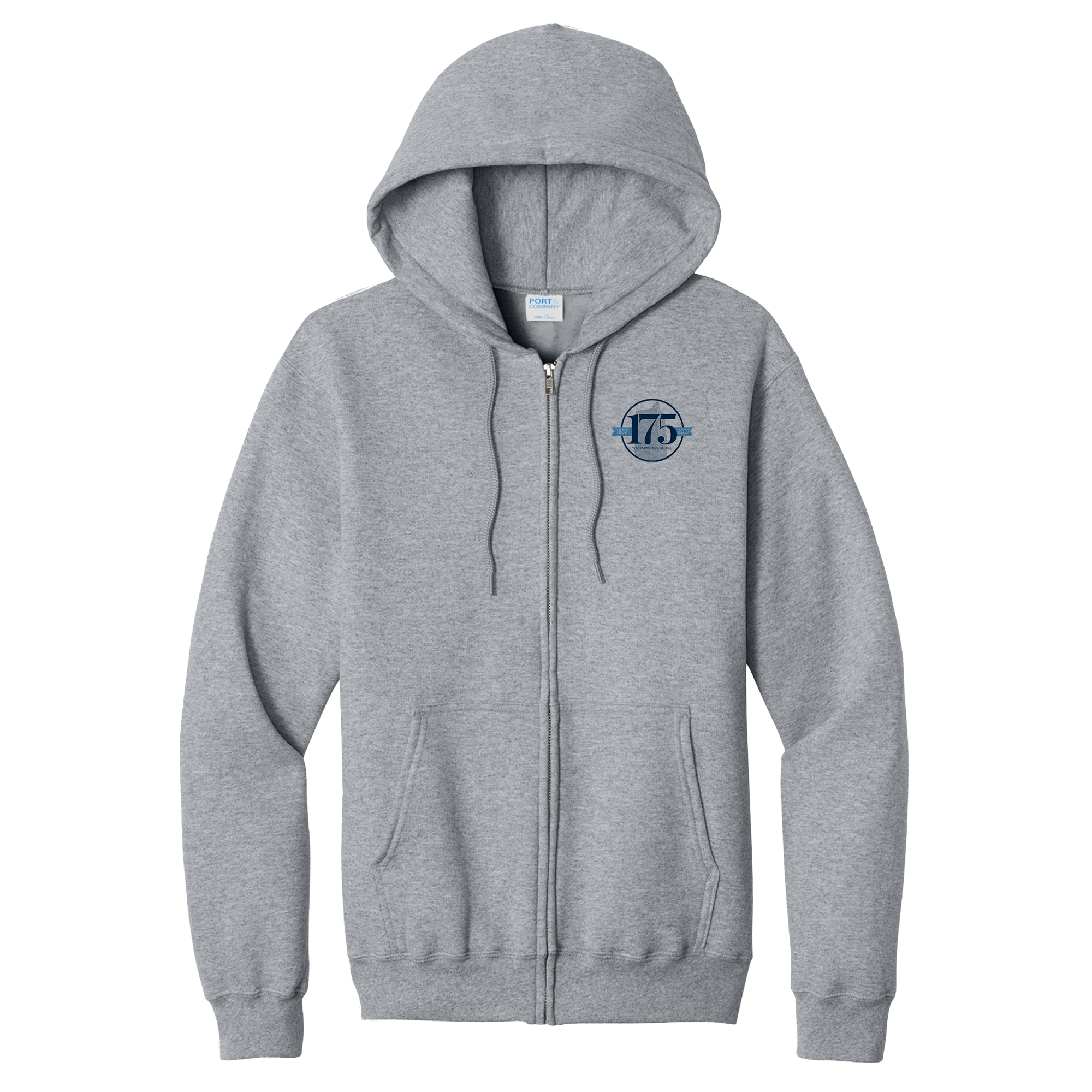 Westminster College - Full Zip Hooded Sweatshirt