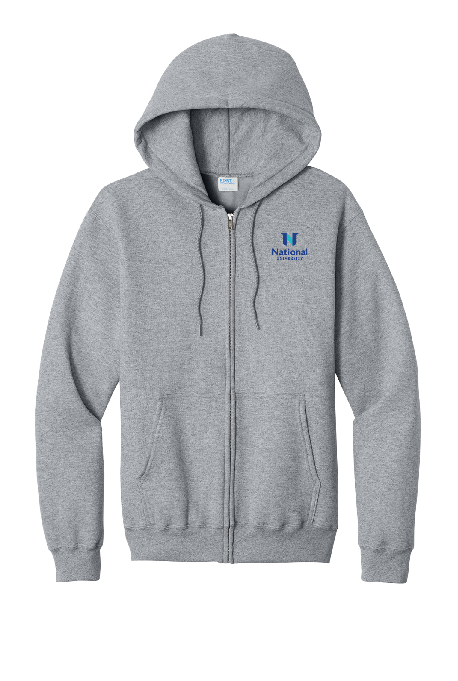 National University - Full Zip Hooded Sweatshirt