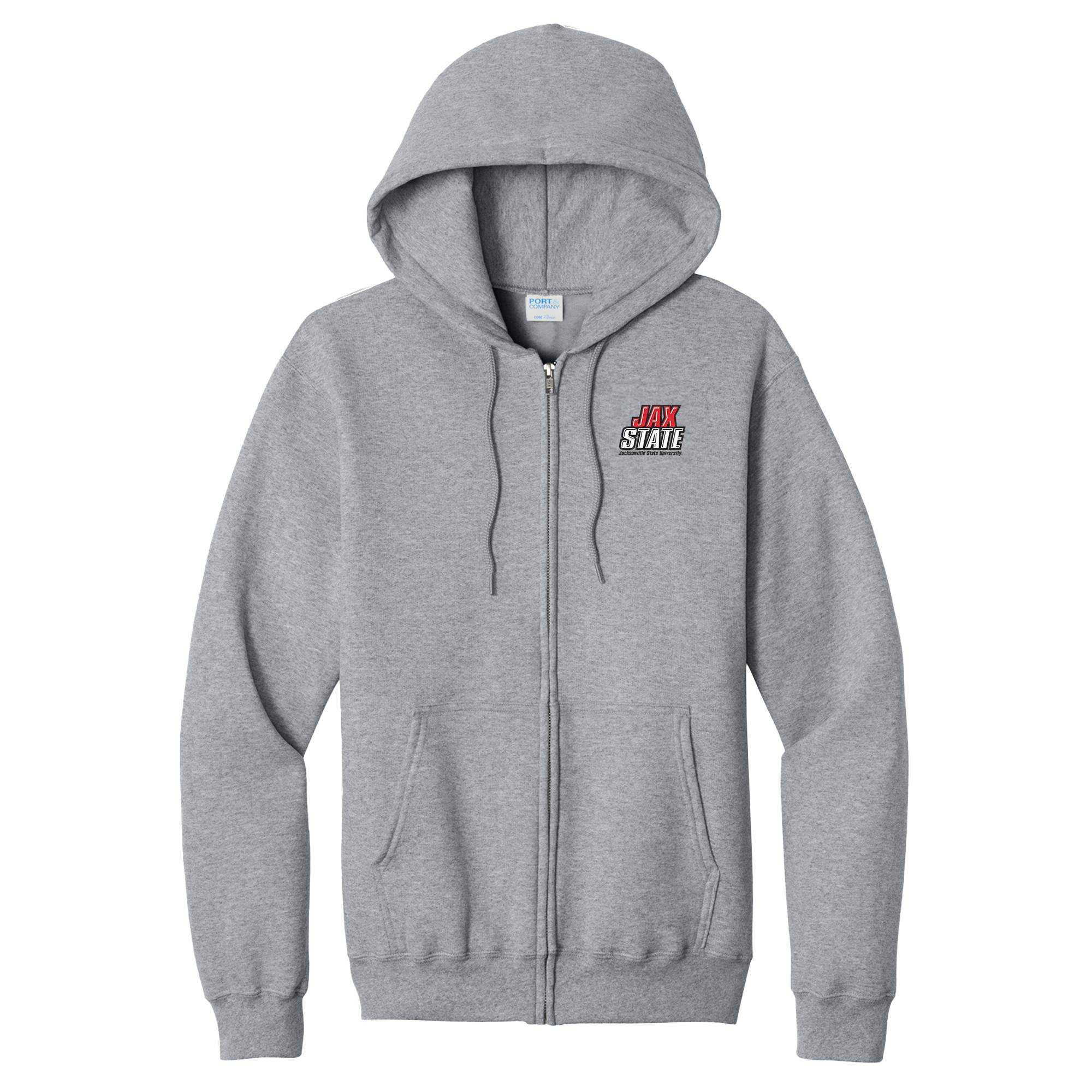 Jacksonville State University -Full Zip Hooded Sweatshirt