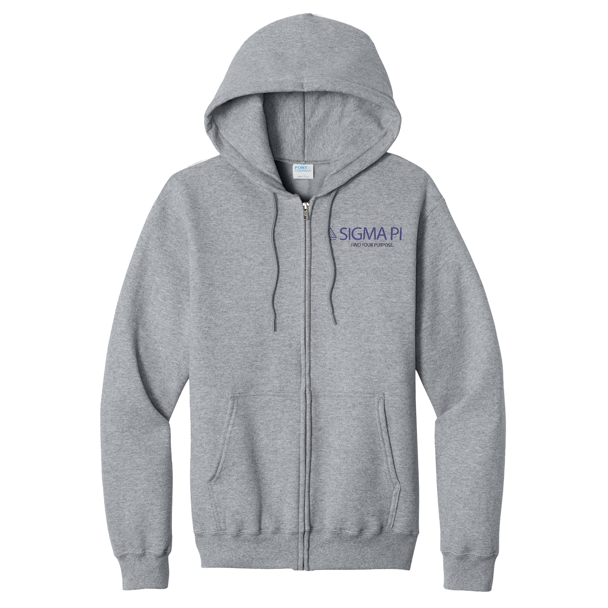 Sigma Pi Fraternity - Full Zip Hooded Sweatshirt