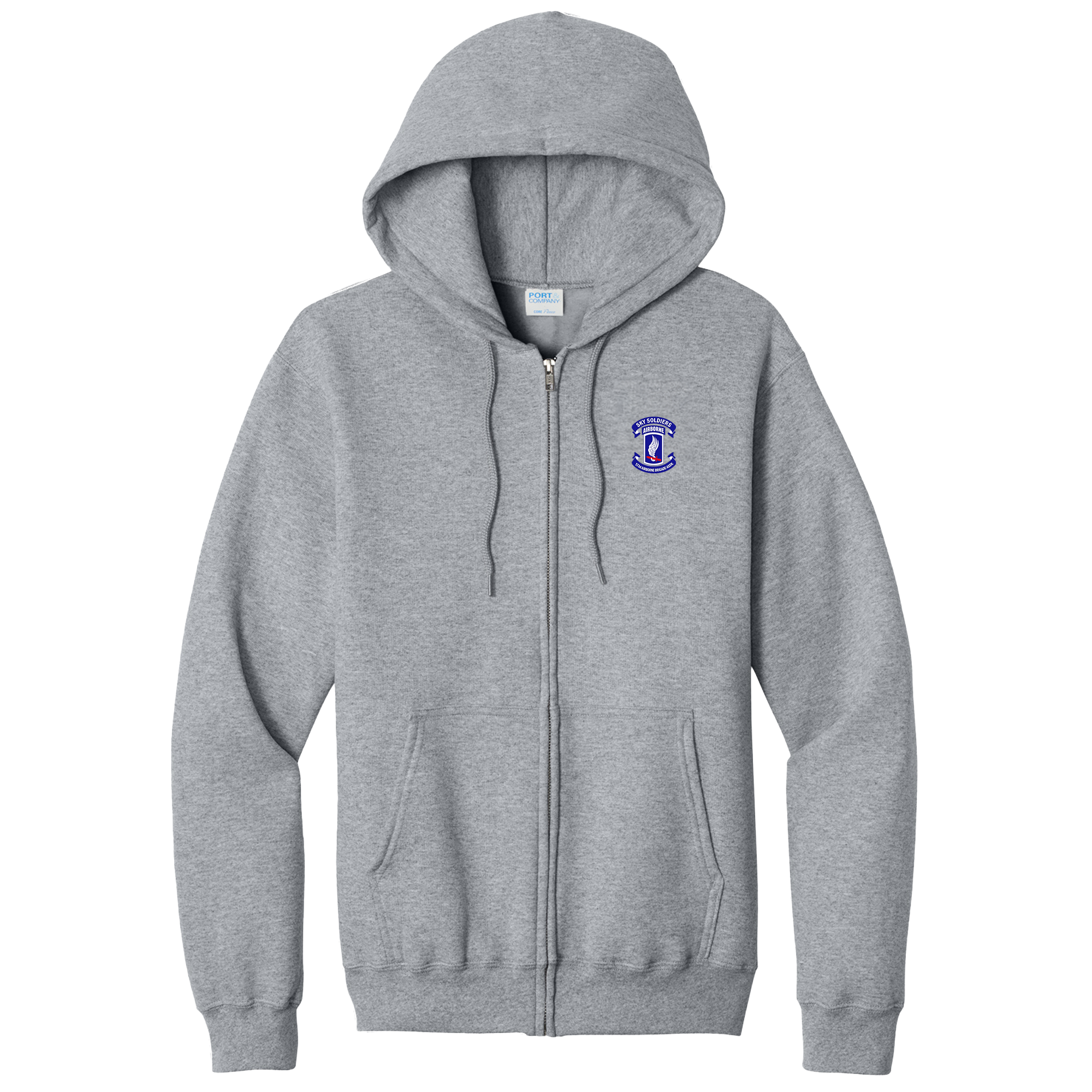 173rd Airborne Brigade Association - Full Zip Hooded Sweatshirt