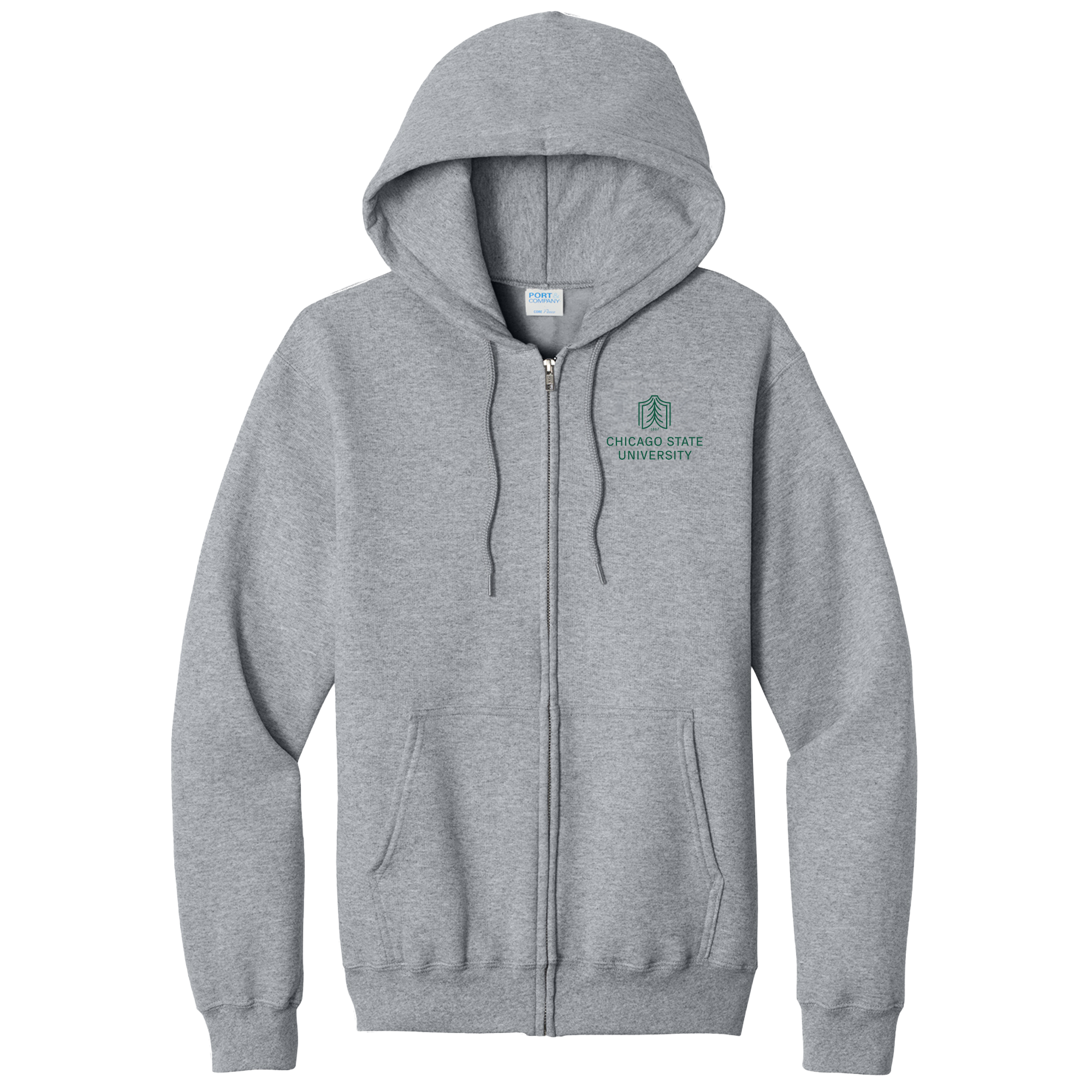 Chicago State University - Full Zip Hooded Sweatshirt