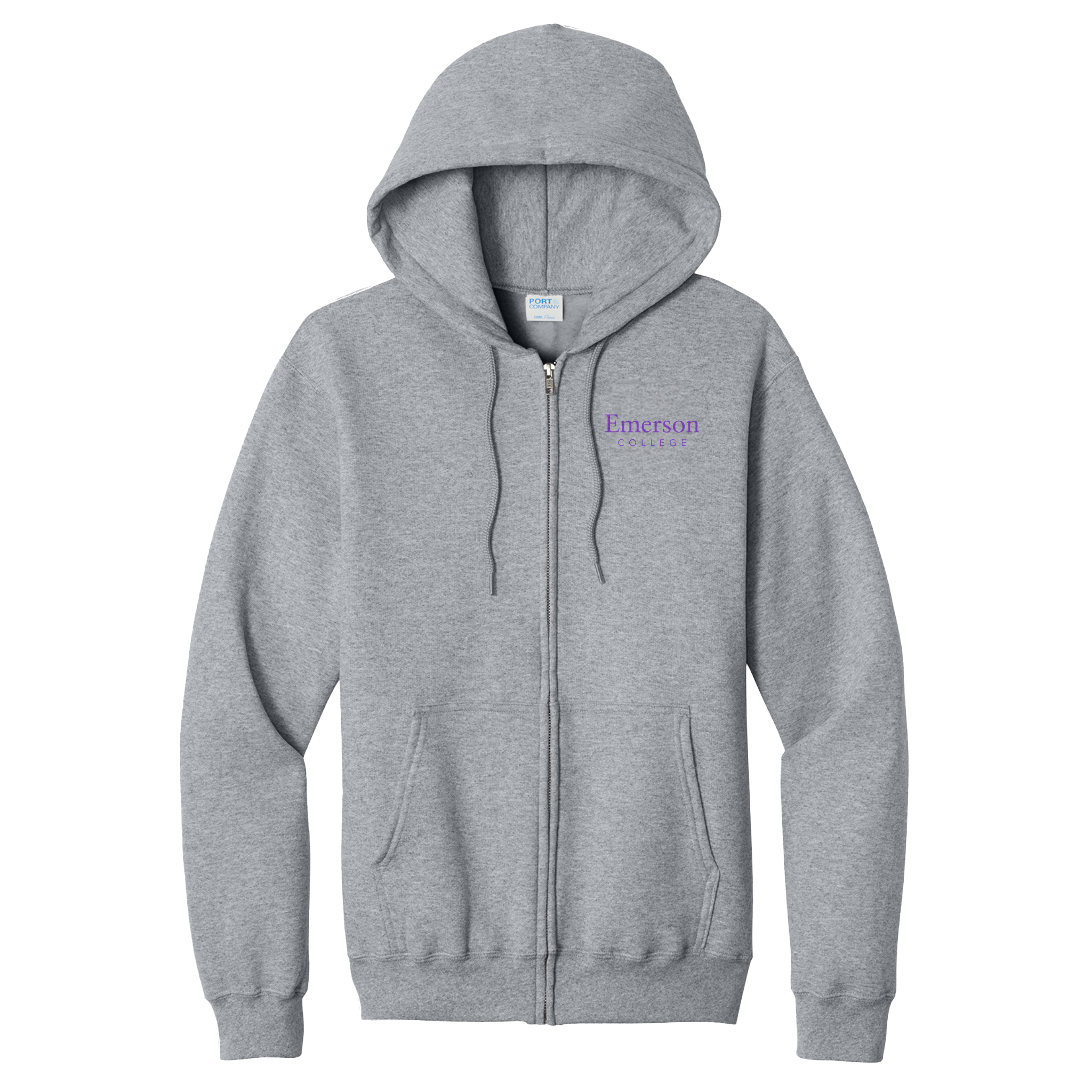 Emerson College - Full Zip Hooded Sweatshirt