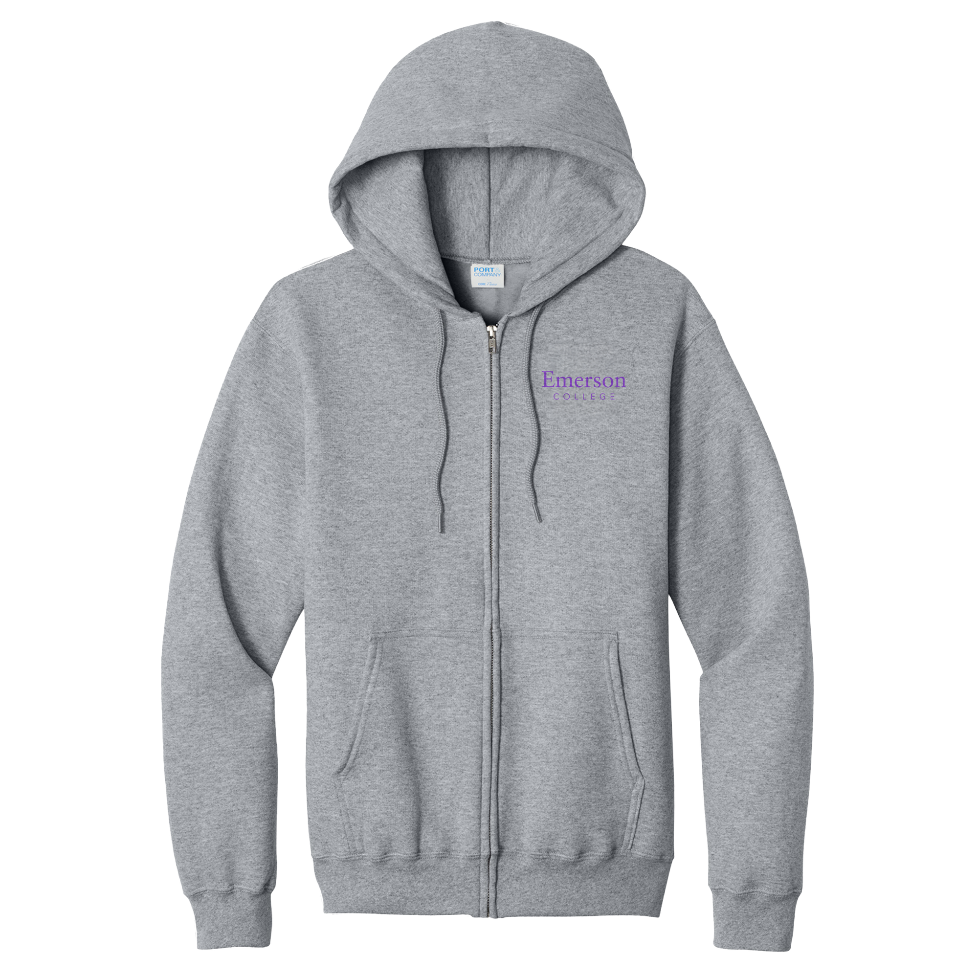 Emerson College - Full Zip Hooded Sweatshirt