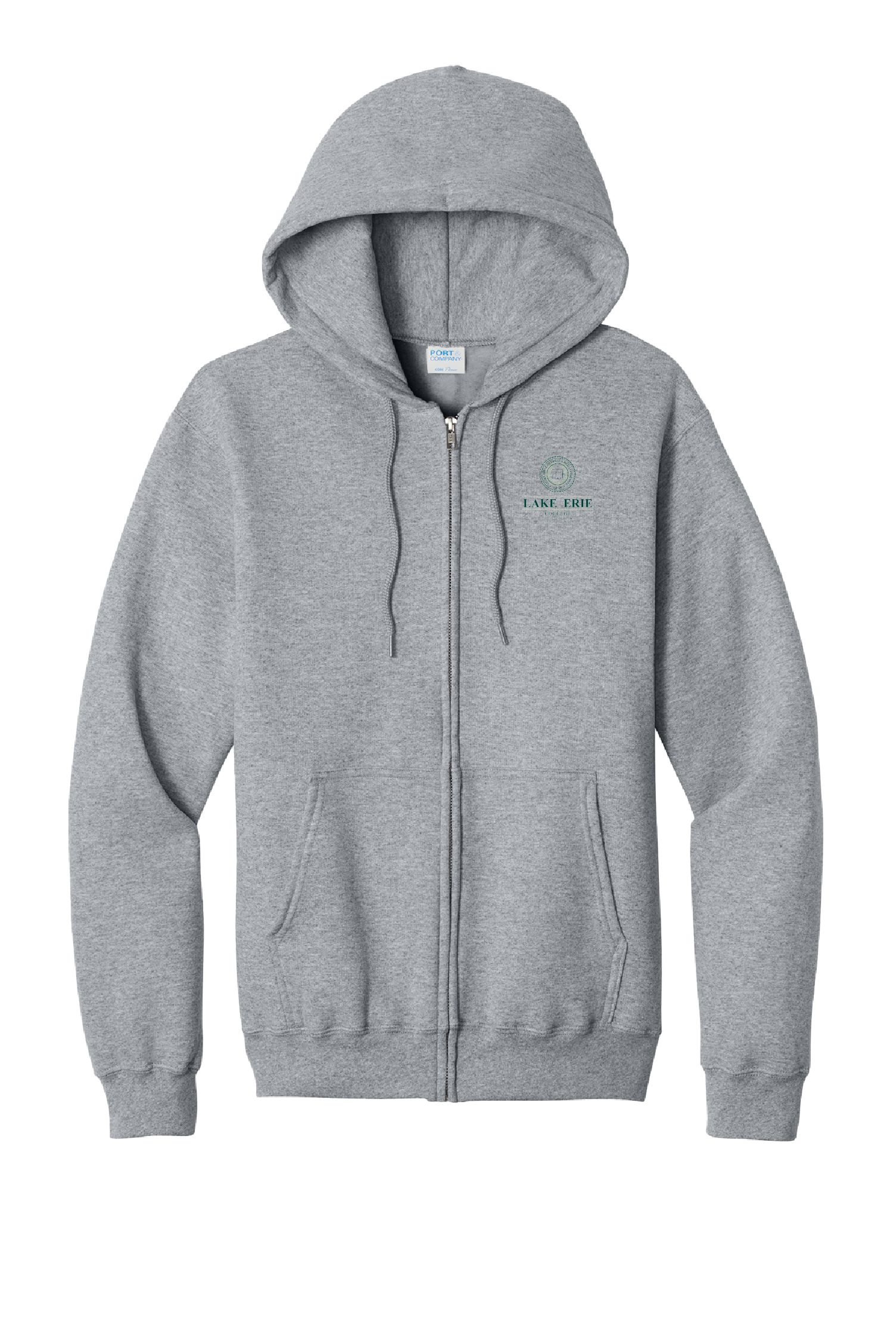 Lake Erie College - Full Zip Hooded Sweatshirt