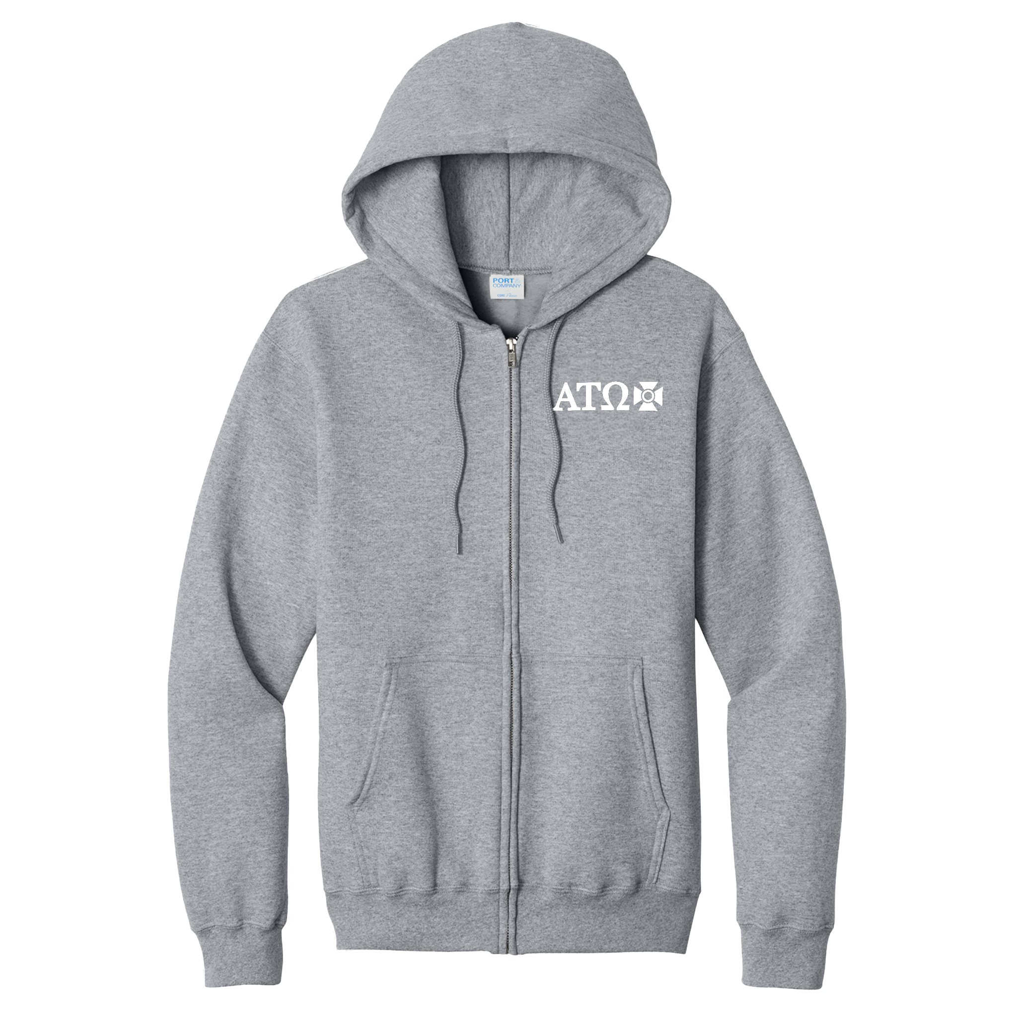 Alpha Tau Omega - Full Zip Hooded Sweatshirt
