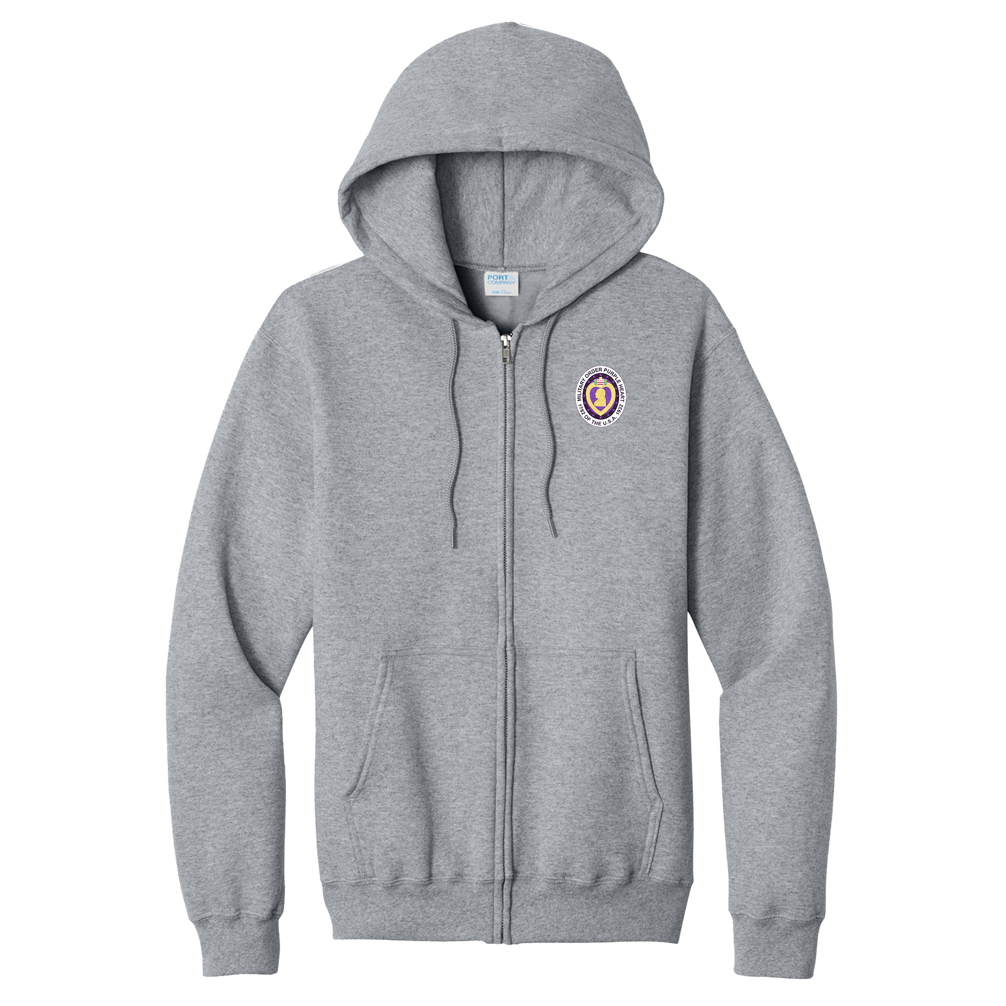 Military Order of the Purple Heart - Full Zip Hooded Sweatshirt