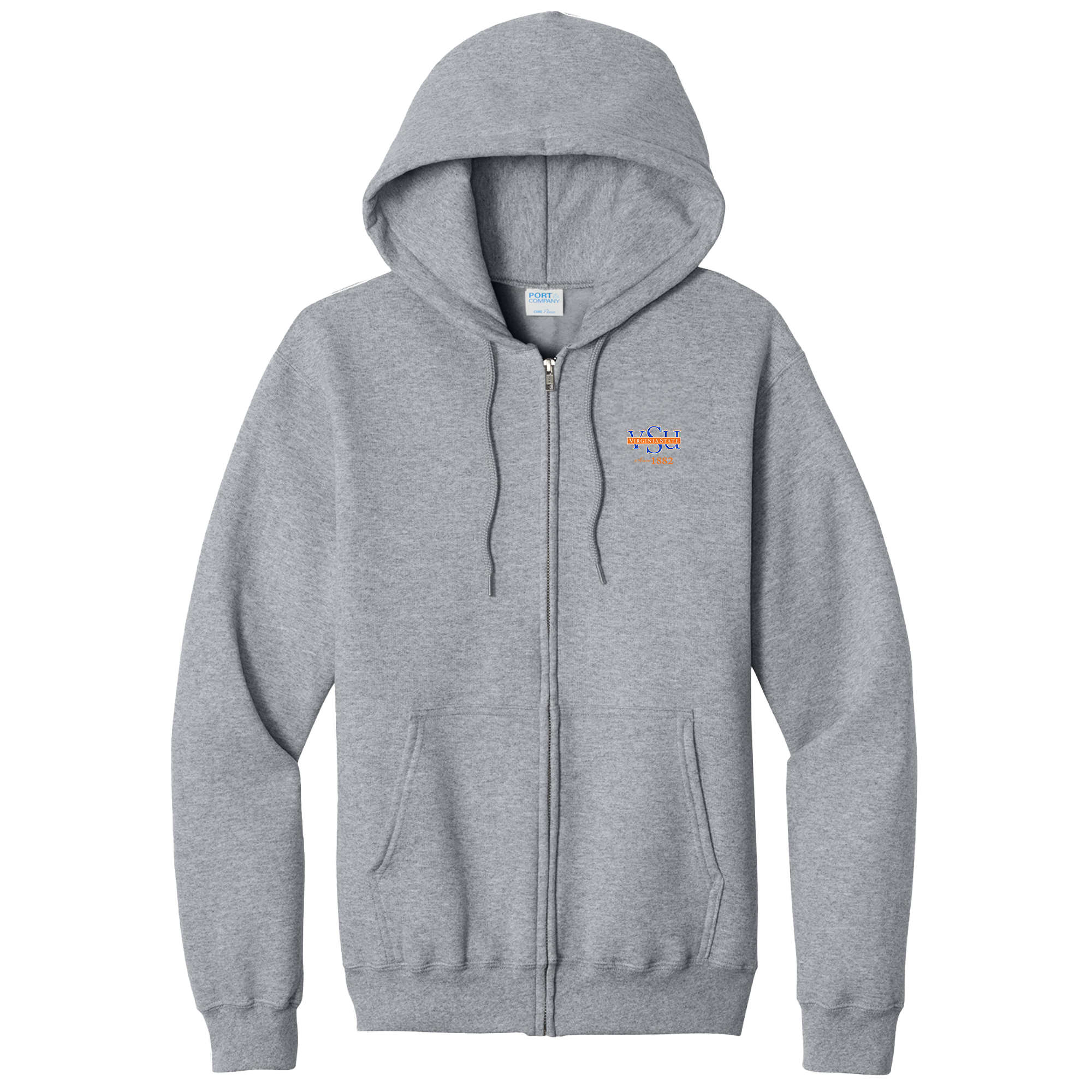 Virginia State University - Full Zip Hooded Sweatshirt