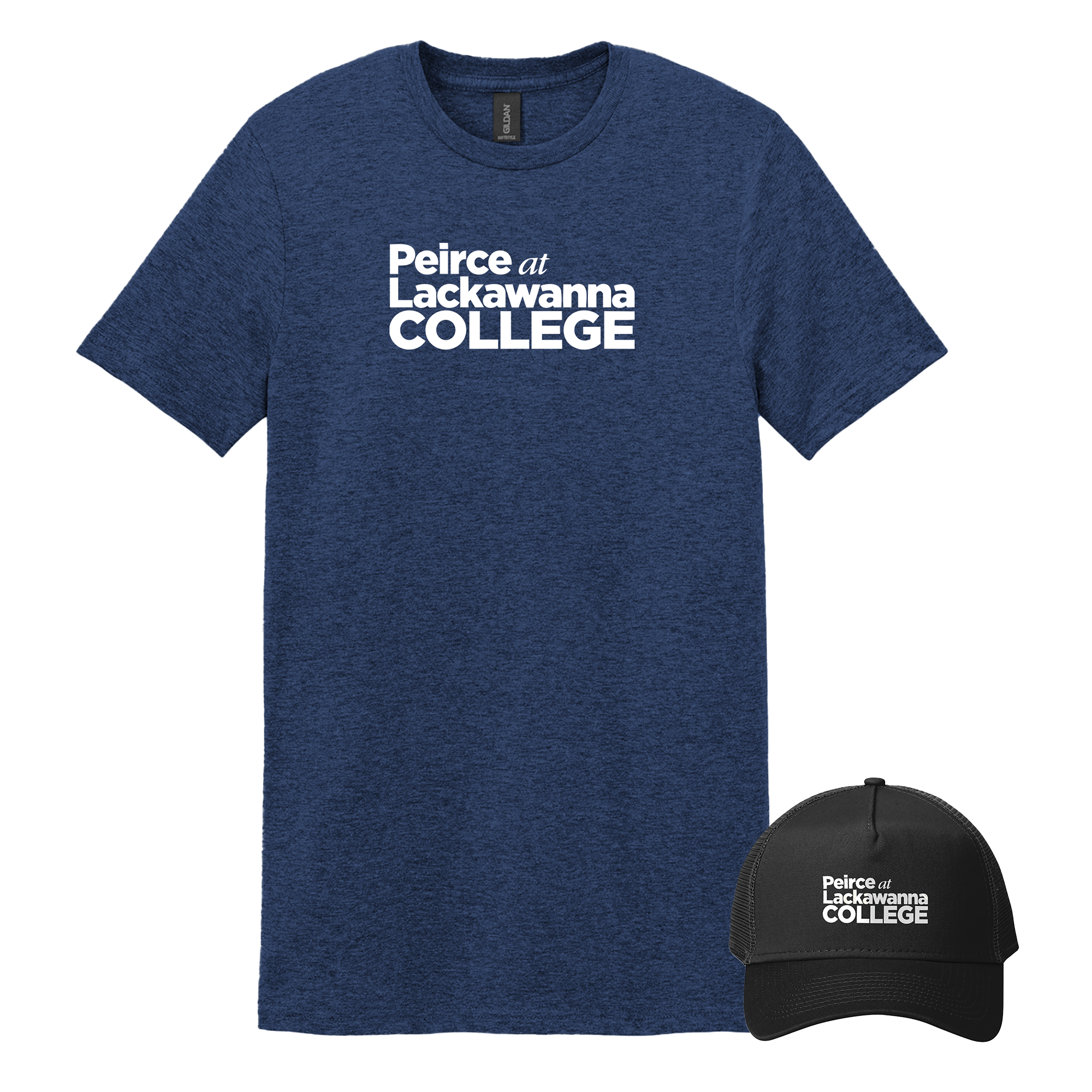 Peirce College - Bundle Unisex T-Shirt and New Era Snapback Trucker Cap