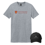 Coe College - Bundle Unisex T-Shirt and New Era Snapback Trucker Cap