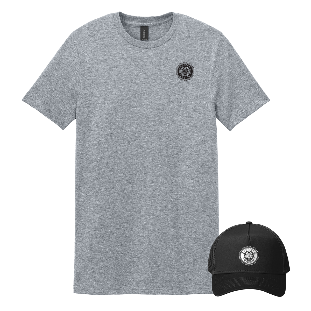 American Legion Department of New Mexico - Bundle Unisex T-Shirt and New Era Snapback Trucker Cap