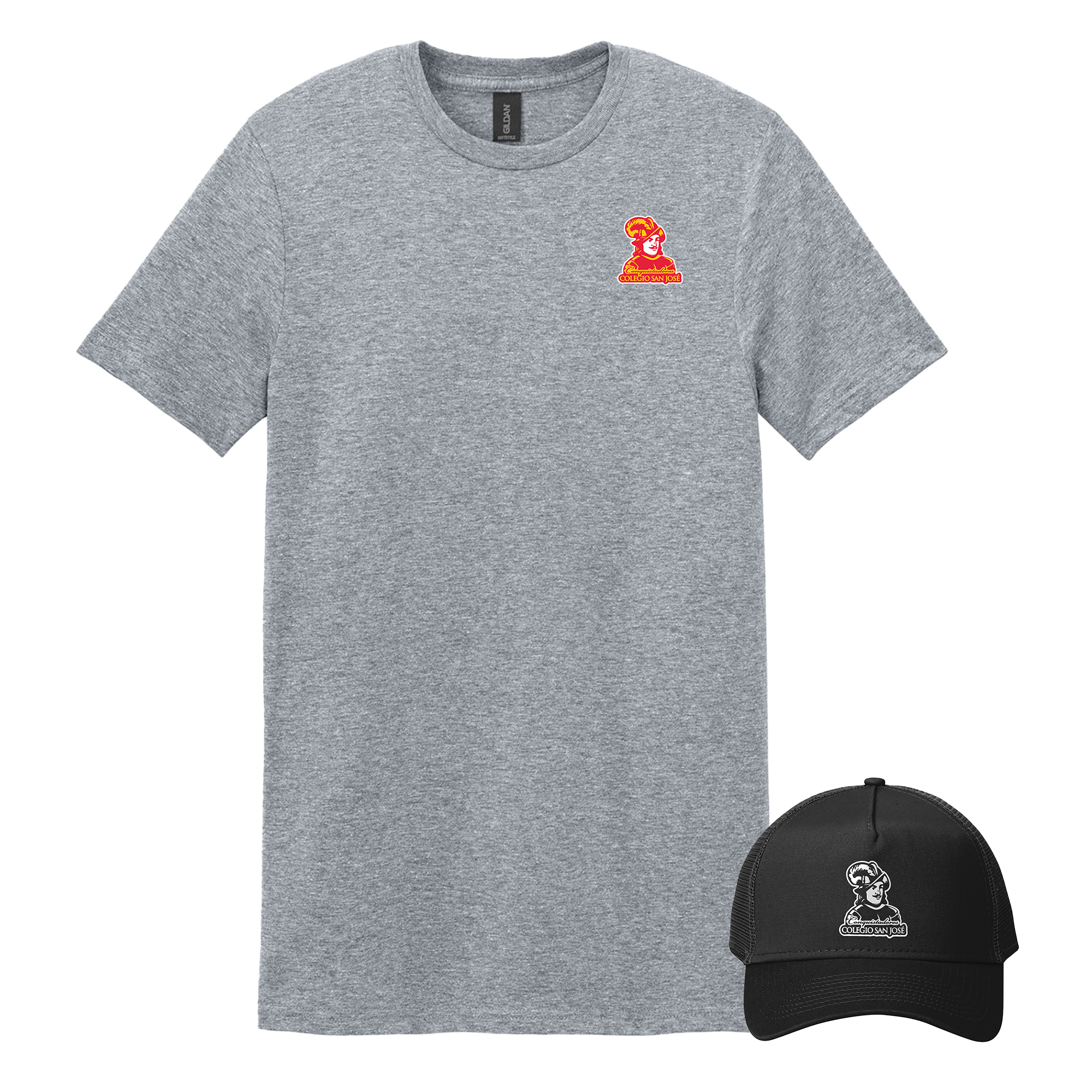 Colegio San Jose  - Bundle Unisex T-Shirt and New Era Snapback Trucker Cap