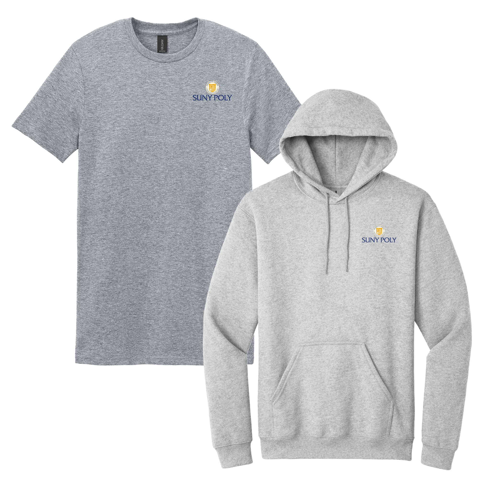 SUNY Polytechnic Institute - Bundle Unisex T-Shirt and Hooded Sweatshirt