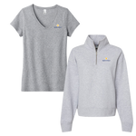 SUNY Polytechnic Institute - Bundle Women's tee and Sueded Fleece Quarter-Zip Sweatshirt