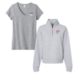 Hofstra University - Bundle Women's tee and Sueded Fleece Quarter-Zip Sweatshirt