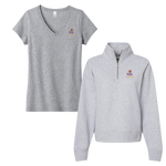 Post University - Bundle Women's tee and Sueded Fleece Quarter-Zip Sweatshirt