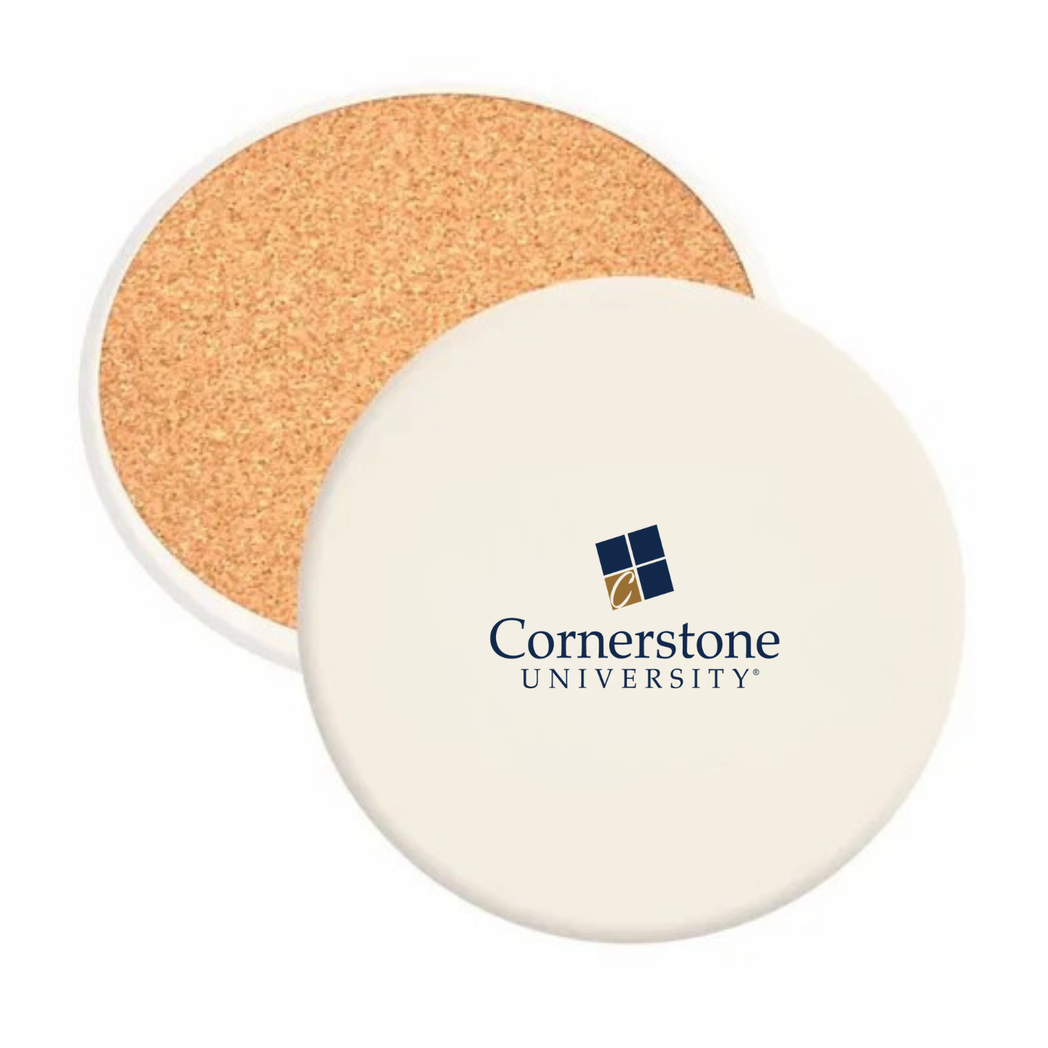 Cornerstone University - Round Absorbent Stone Coaster
