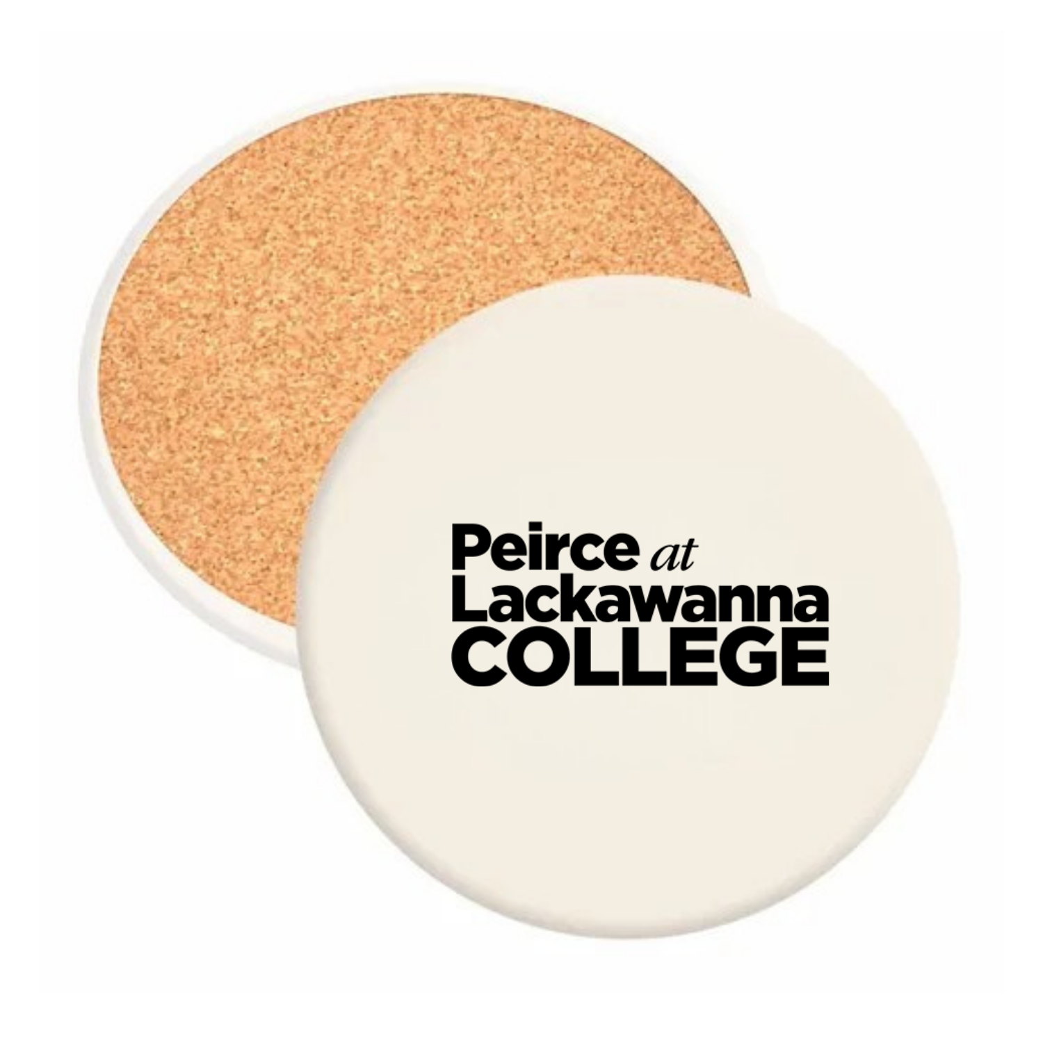 Peirce College - Round Absorbent Stone Coaster
