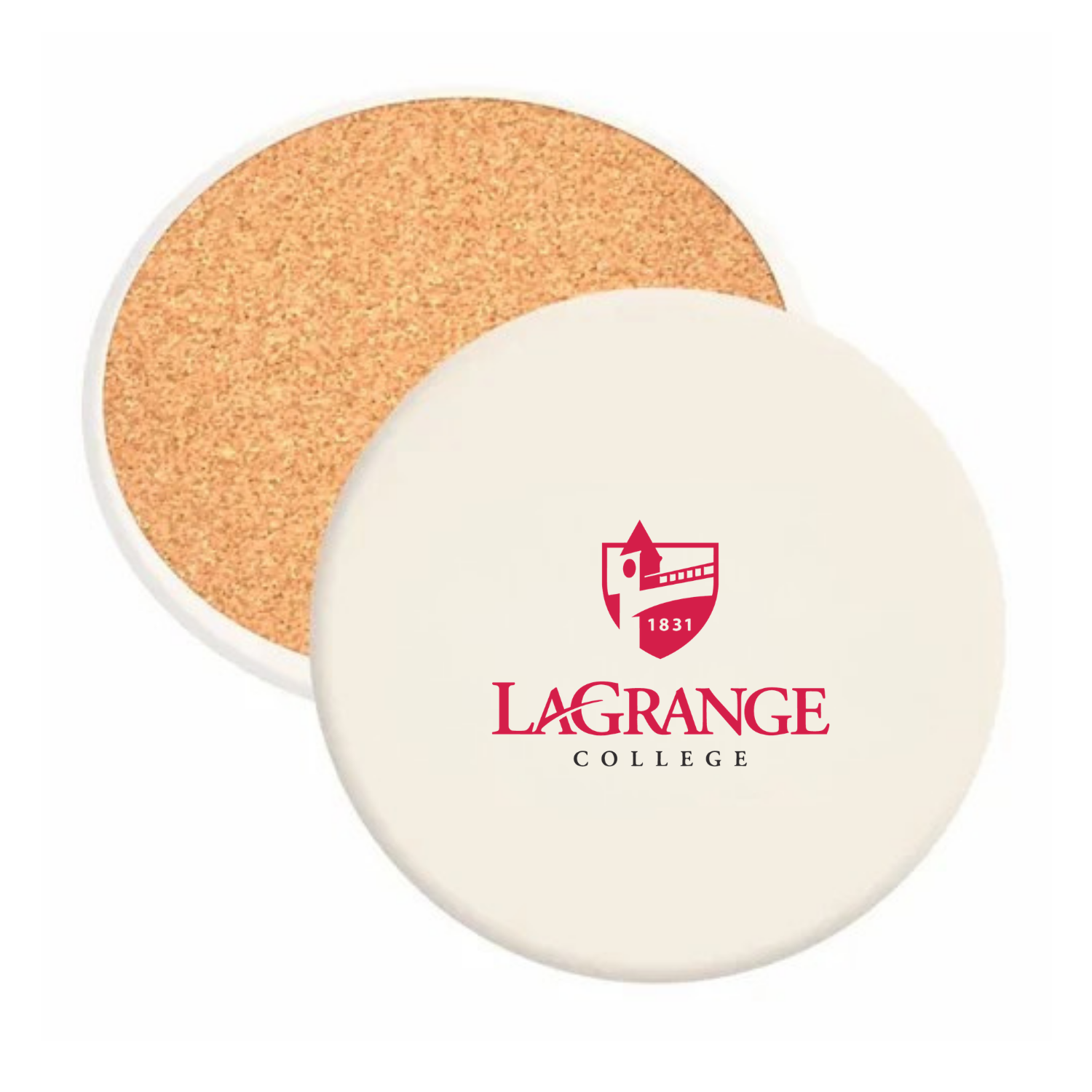 LaGrange College - Round Absorbent Stone Coaster