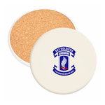 173rd Airborne Brigade Association - Round Absorbent Stone Coaster