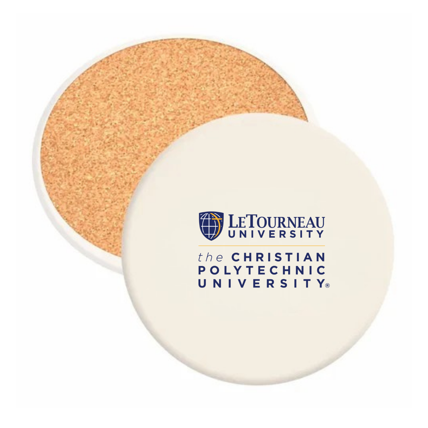 LeTourneau University - Round Absorbent Stone Coaster