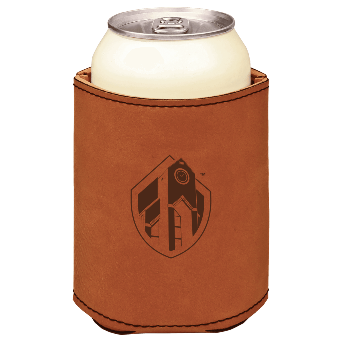 Morris College - Leatherette Beverage Holder with brown logo