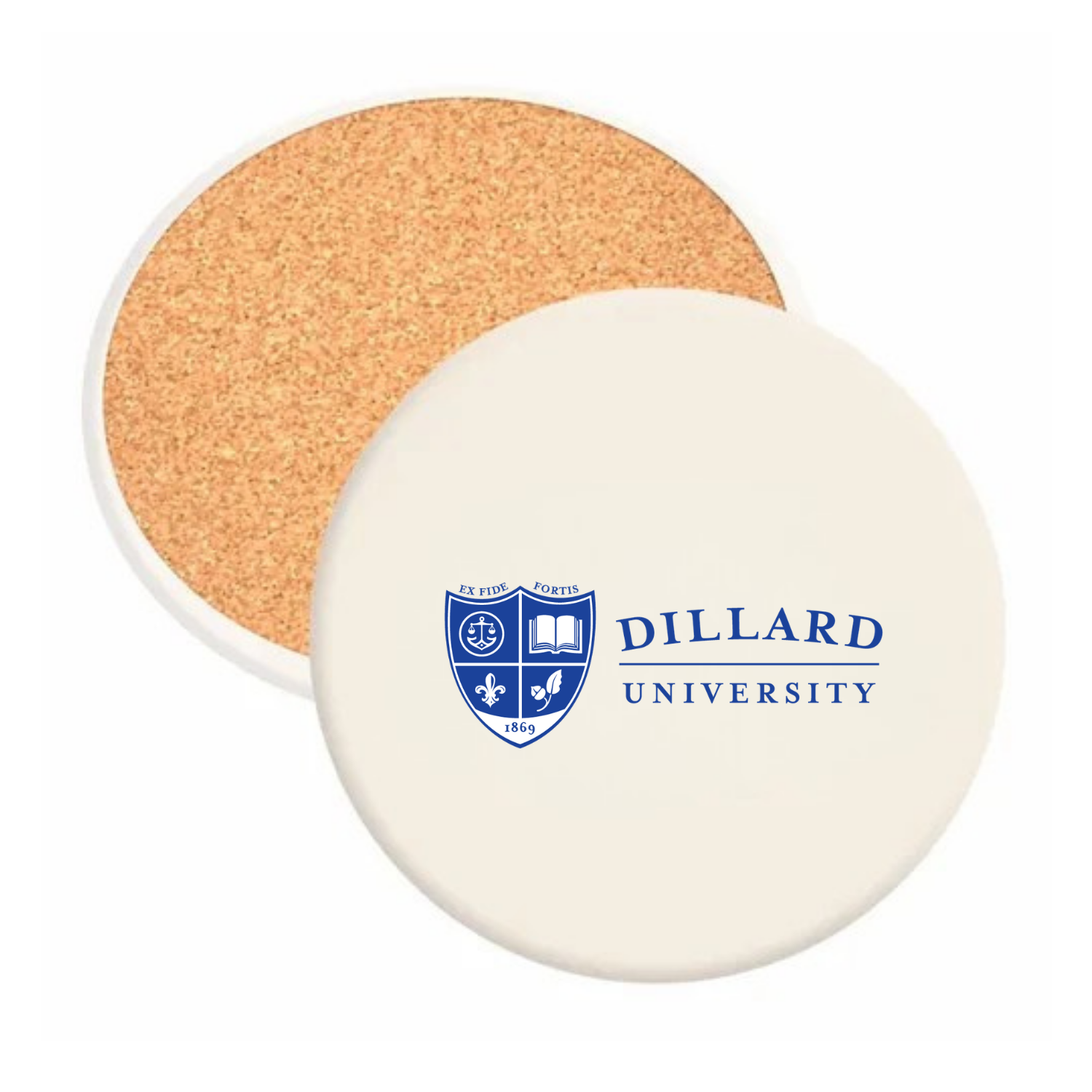 Dillard University - Round Absorbent Stone Coaster