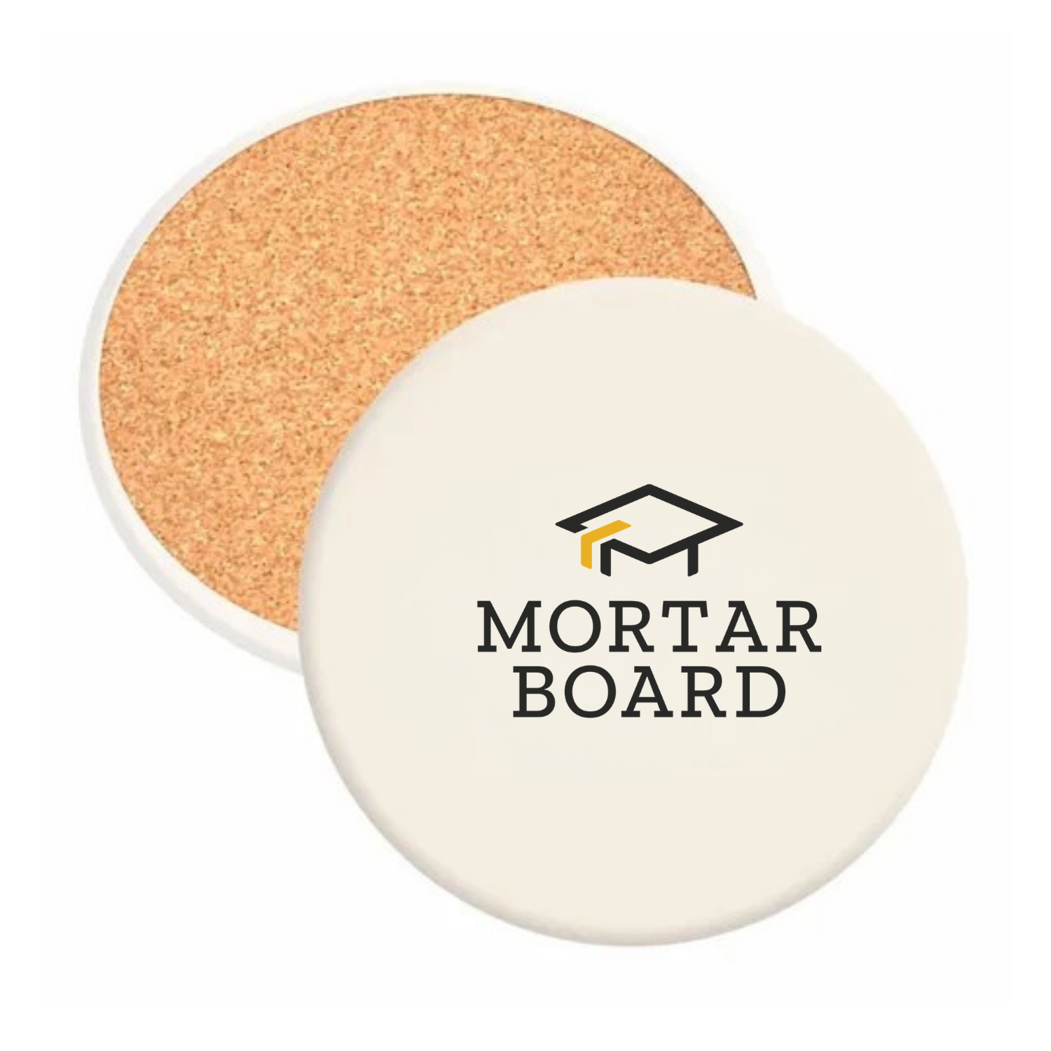 Mortar Board - Round Absorbent Stone Coaster