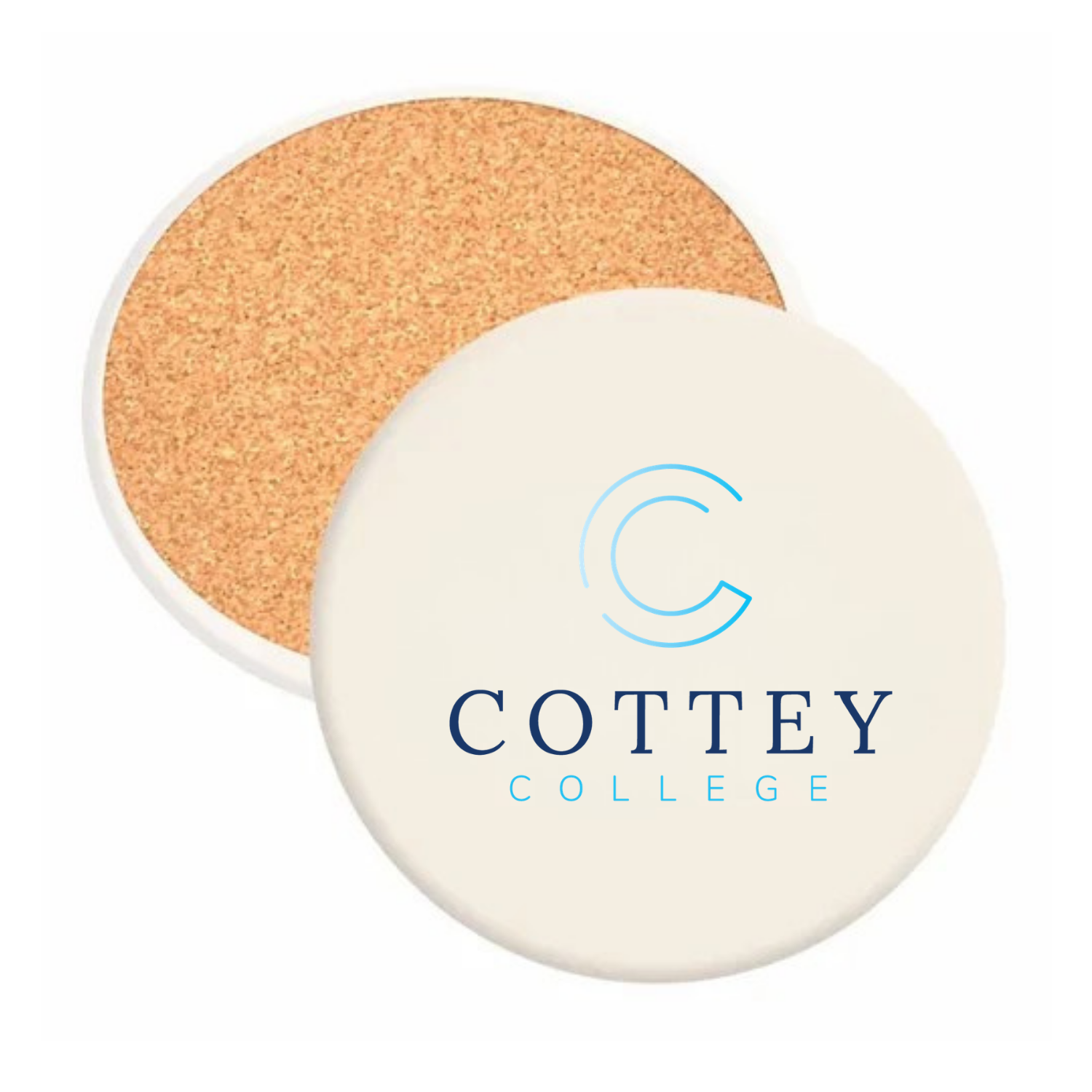 Cottey College - Round Absorbent Stone Coaster