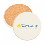 Wayland Baptist University - Round Absorbent Stone Coaster
