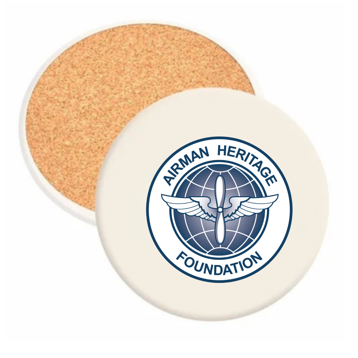 Airman Heritage Foundation - Round Absorbent Stone Coaster