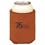 American Counseling Association brown leatherette beverage holder
